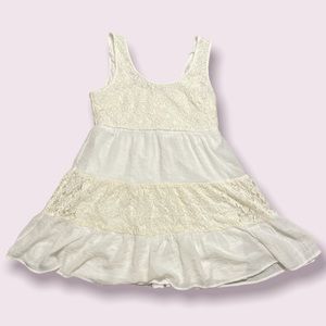 White Lace Dress Short (To the knee)
